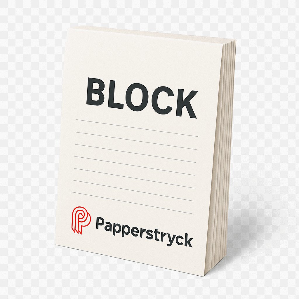Block med tryck
