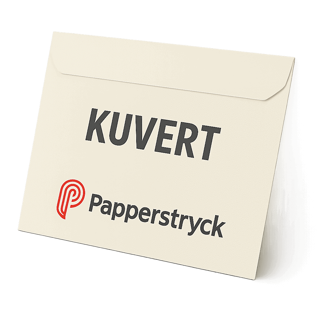 Kuvert med tryck